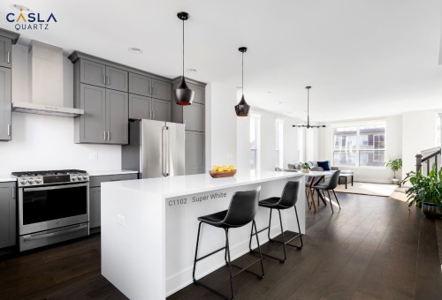 Tông màu trắng sáng từ đá thạch anh Super White