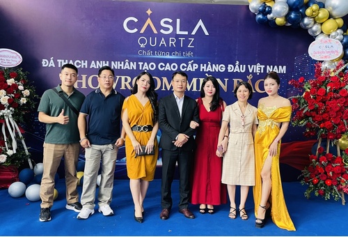 KHAI TRƯƠNG SHOWROOM ĐÁ THẠCH ANH NHÂN TẠO CASLAQUARTZ MIỀN BẮC