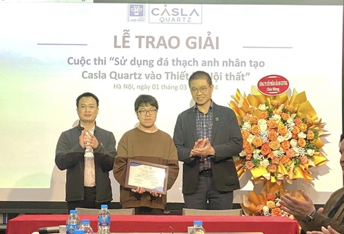 GẶP MẶT ĐẦU XUÂN 2024 KHOA NỘI THẤT - ĐHKT HÀ NỘI VÀ TRAO GIẢI CUỘC THI "SỬ DỤNG ĐÁ THẠCH ANH NHÂN TẠO VÀO THIẾT KẾ NỘI THẤT"