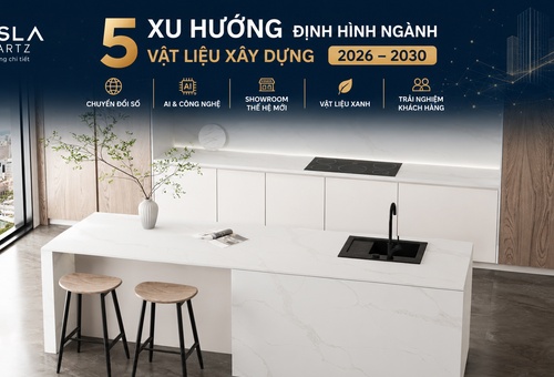 CASLAQUARTZ | 5 XU HƯỚNG ĐỊNH HÌNH THỊ TRƯỜNG VẬT LIỆU XÂY DỰNG GIAI ĐOẠN 2026–2030