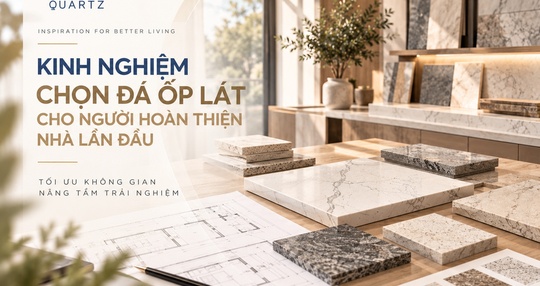 Kinh nghiệm chọn đá ốp lát cho người hoàn thiện nhà lần đầu | Bí quyết từ Caslaquartz