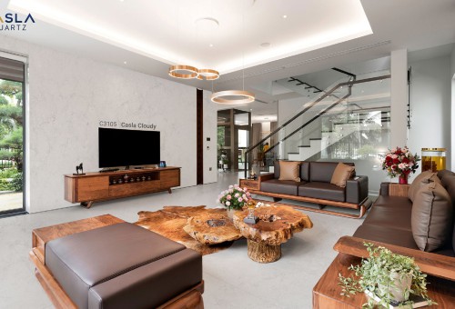 15 most beautiful, luxurious and modern wall-mounted artificial stone samples today