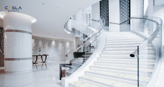 Revealing how to choose the most beautiful artificial stone for stairs